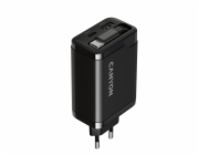 CANYON charger OnCharge 65RC Build-In Cable USB-C 65W 1xPD 1xQC EU Black