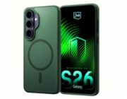 3mk ochranný kryt Smoke MagCase Green pro Samsung Galaxy S26+