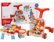 LeanToys Interaktivní vzdělávací posunovací stůl 2v1 červený