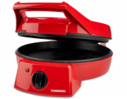 NEDIS Melissa pec na pizzu a gril/ 3 nastavení teploty/ velikost grilovací desky 30cm/ spotřeba 1800 W/ červená (hliník)