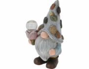 Zahradní dekorace trpaslík a solární lampa 33,5 cm tulipán KO-795420360tuli