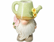 Zahradní dekorace květináč trpaslík 23 x 15 x 32 cm zelená KO-795250730zele