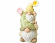 Zahradní dekorace trpaslík s dítětem stojícím na rameni 20 x 16 x 39 cm KO-795250710stoj