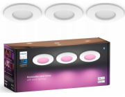 Philips Hue White & Color Ambiance Slim zapuštěné svítidlo 90 mm (bílé, balení po 3 ks)