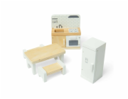 Bigjigs Toys Dřevěný nábytek do domečku pro panenky Kuchyň