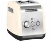 KitchenAid 5KMT221EAC topinkovač, 2 otvory, celokovový, 7 stupňů, udržování teploty, jednostranné opékání, krémový
