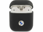 BMW Geniune kožené ochranné pouzdro pro AirPods 1/2 černé