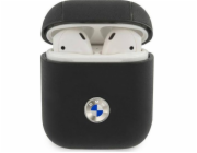 BMW Geniune kožené ochranné pouzdro pro AirPods 1/2 černé