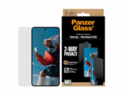 PanzerGlass - Ochrana obrazovky pro mobilní telefon - ultraširoký strih s EasyAligner - sklo - s bezpecnostním filtrem - dvoucestné - barva rámu cerná - pro Samsung Galaxy S26