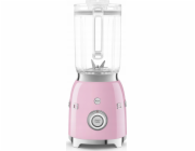 Smeg BLF03PKEU mixér, 800 W, 4 programy, funkce pulse, 18000 RPM, nerezové ostří, Ice crush, 50 s Style, růžový