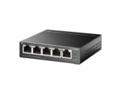Switch TP-Link TL-SG105MPE Easy Smart, 5x GLAN, 4x PoE+, 120W, poškozený obal