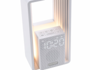 IMMAX LED budík CALM/ relaxační zvuky/ 18W/ vstup 12V/1,5A/ výstup 10W (5V/2A)/ 3000K/ USB/ bílý