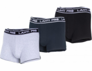Lahti Pro Pánské boxerky černé, šedé, tmavě modré, 3 páry, S, Lahti