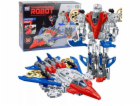 LeanToys Robot Fighter Combat 2v1 Světla Zvuky Červeno-mo...