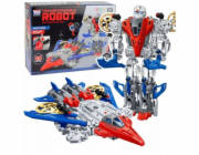 LeanToys Robot Fighter Combat 2v1 Světla Zvuky Červeno-modrá 29 dílků.