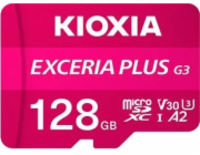 Kioxia Paměťová karta EXCERIA PLUS G3 128GB MicroSDXC UHS-I Class 10