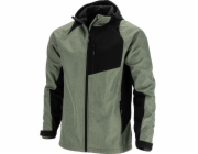 Lahti Pro Softshellová bunda s kapucí, zeleno-černá, 3xl, ce, lahti