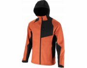 PRO Pánská softshellová bunda Jacket s kapucí, cihlově červená a černá, 2XL, CE, Lahti