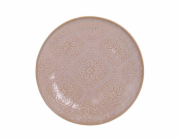 DOMOLETTI Dezertní talíř Pink arabic, O 19 cm, růžová