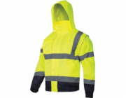 Lahti Pro Reflexní zateplená bunda s odnímatelnými rukávy, žlutá, velikost 3XL (L4092506)