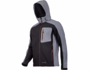 Lahti Pro Softshellová bunda s kapucí, černá/šedá, velikost S (L4091601)