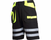 Lahti Pro Kraťasy černo-žluté 100% bavlna s reflexními prvky XL (L4070504)