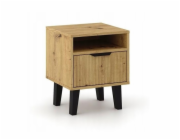 NOČNÍ STOLEK SCANDI 1S SLIM DUB ARTISAN