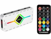 GameMax Gamemax | Dálkový ovladač | V4.0 ARGB PWM HUB ČERNÁ | Bílá | Gamemax