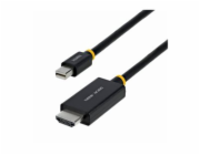 Startech - Kabel adaptéru - Mini DisplayPort s piny (male) do HDMI s piny (male) - 1 m - cerná - aktivní, podpora 4K60Hz
