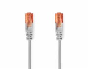 Nedis CCGL85230GY100 - Síťový Kabel CAT6  | RJ45 Zástrčka | RJ45 Zástrčka | U/UTP | 10.0 m | Kulatý | PVC | Šedá | Label