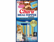 INABA Churu Meal Topper Tuna with scallop - pamlsek pro kočky - 4 x 14g