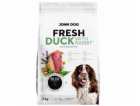 JOHN DOG Fresh Duck with rabbit - suché krmivo pro psy - 3kg