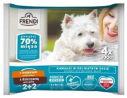 FRENDI Turkey and game pieces in a delicate sauce - vlhké krmivo pro psy - 4x100g