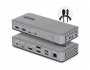 Startech - Dokovací stanice - pro laptop - USB-C 3.2 Gen 2 - HDMI, 2 x DP - 1GbE - Velká Británie, Evropa
