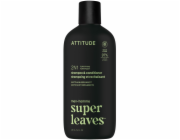 Attitude SUPER LEAVES, posilující šampon a kondicionér 2 v 1 pro muže - bergamot a matcha, 415 ml