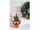 Dekorace MagicHome Vánoce, stromeček, s hvězdou, 21 cm