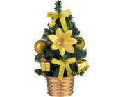 Dekorace MagicHome Vánoce, stromeček, s bubnem, 21 cm