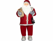 Dekorace MagicHome Vánoce, Santa, červený, 120 cm