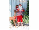 Dekorace MagicHome Vánoce, Santa, se svetrem, 120 cm
