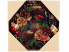 Věnec MagicHome Vánoce, závěsný, modro-červený, 24 cm