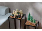 Venec MagicHome Vanoce, adventni, zeleno-modro-zlaty, 25 cm