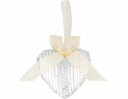 Dekorace MagicHome Vanoce, srdce, 9x9x2,5 cm