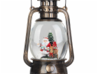 Lucerna MagicHome Vanoce, santa, plast, cerna, 1xLED tepl...