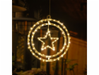 Dekorace MagicHome Vanoce, hvezda, plast, 80xLED tepla bi...
