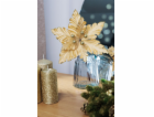 Květ MagicHome Vánoce, Poinsettia, zlatá, 30 cm, velikost...
