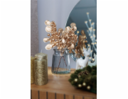 Větvička MagicHome Vánoce, s bobulkami, zlatá, 27 cm