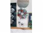 Větvička MagicHome Vánoce, s koulemi, červená, 22 cm