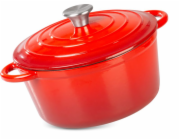 Kastrol MagicHome Castora line, hrnec, 24 cm, 4,0 lit. s poklici, smaltovana litina
