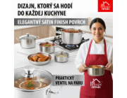 Kastrol MagicHome Chloe, hrnec, 16 cm, 1,5 lit., se skleněnou poklicí, nerez