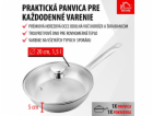 Panvica MagicHome Chloe, 20 cm, 1,5 lit., so sklenenou po...